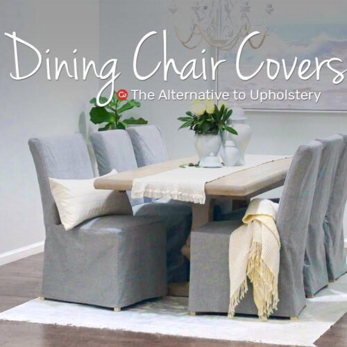 DIY Slipcovers For Dining Chair Protection